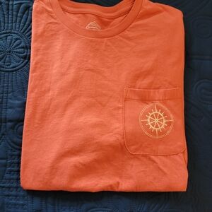 3/$10 St. John's Bay Orange Short Sleeve Tee with Nautical Pocket